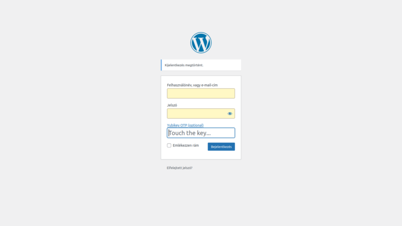 Wordpress admin belépés beállítása