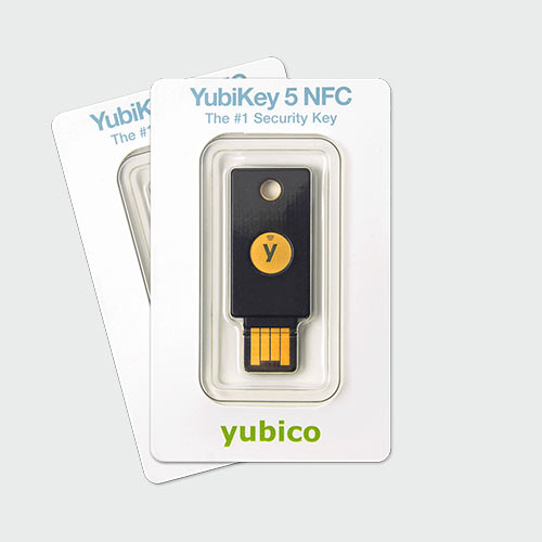 Yubikey 5 NFC csomagolása páros kivitel, duo pack